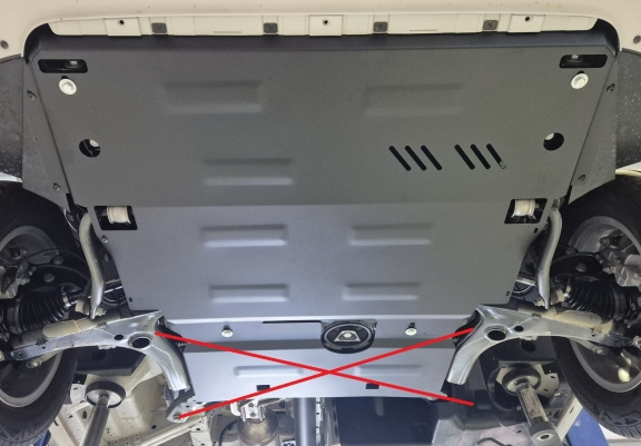 Steel skid plate for Vw Crafter