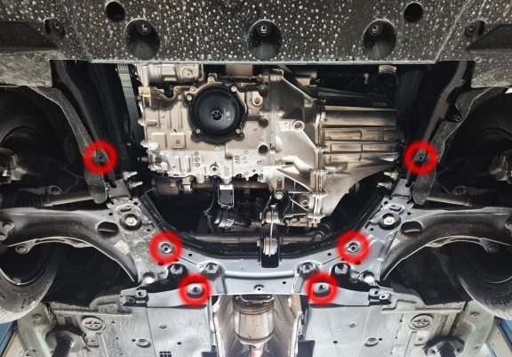 Steel skid plate for Renault Clio 6