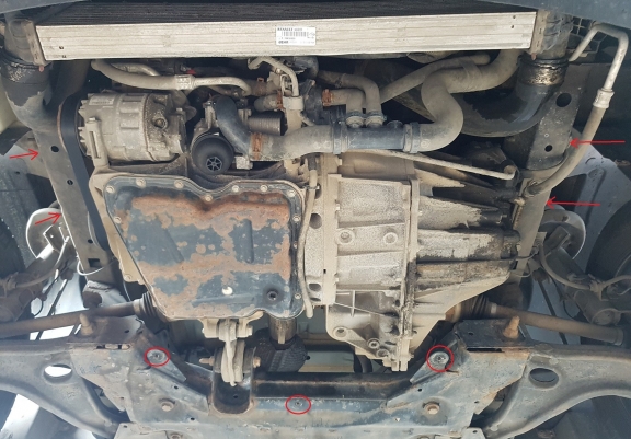Aluminium skid plate for Nissan Interstar