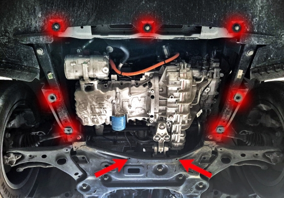 Steel skid plate for Chery Tiggo 7