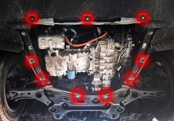Steel skid plate for Chery Tiggo 7