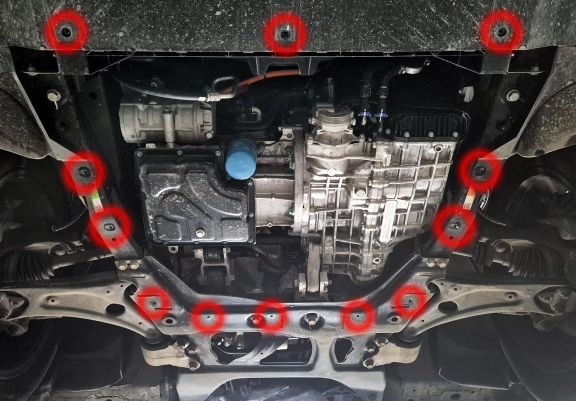 Steel skid plate for Chery Tiggo 9