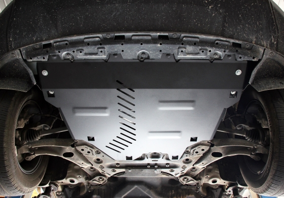 Steel skid plate for KGM Musso EV 