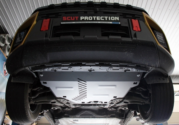 Steel skid plate for KGM Musso EV 