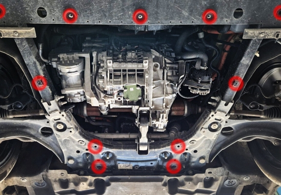 Steel skid plate for Renault 4 E-Tech
