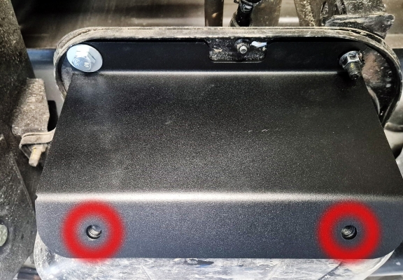 Steel fuel tank skid plate  for KGM Musso