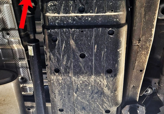 Steel fuel tank skid plate  for KGM Musso