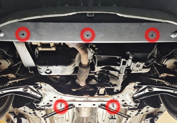 Steel skid plate for Ford KA+