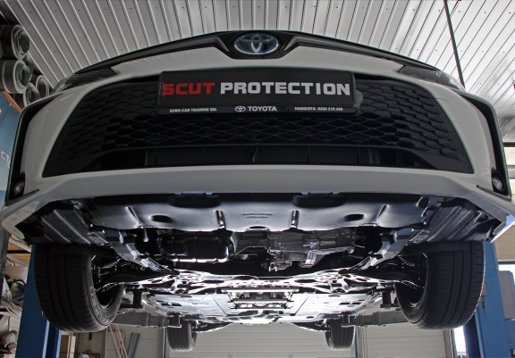 Aluminum skid plate for Toyota Prius
