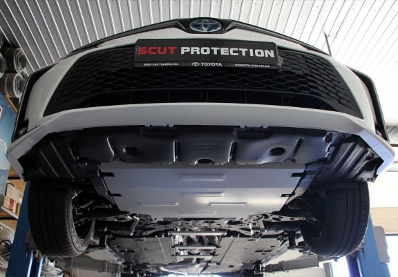 Aluminum skid plate for Toyota Prius
