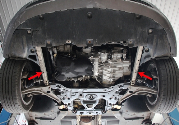 Steel skid plate for Mercedes GLA H247