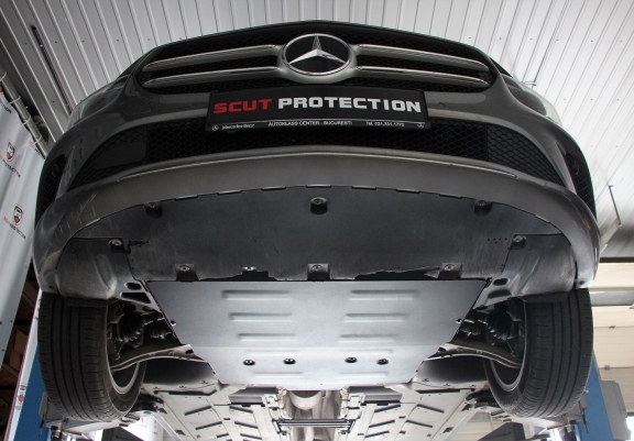 Steel skid plate for Mercedes GLA H247