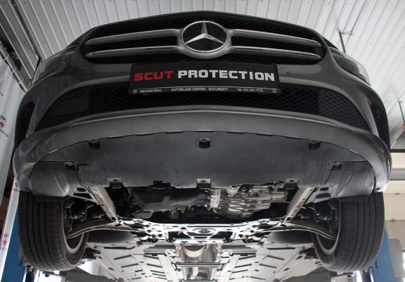 Aluminum skid plate for Mercedes GLA
